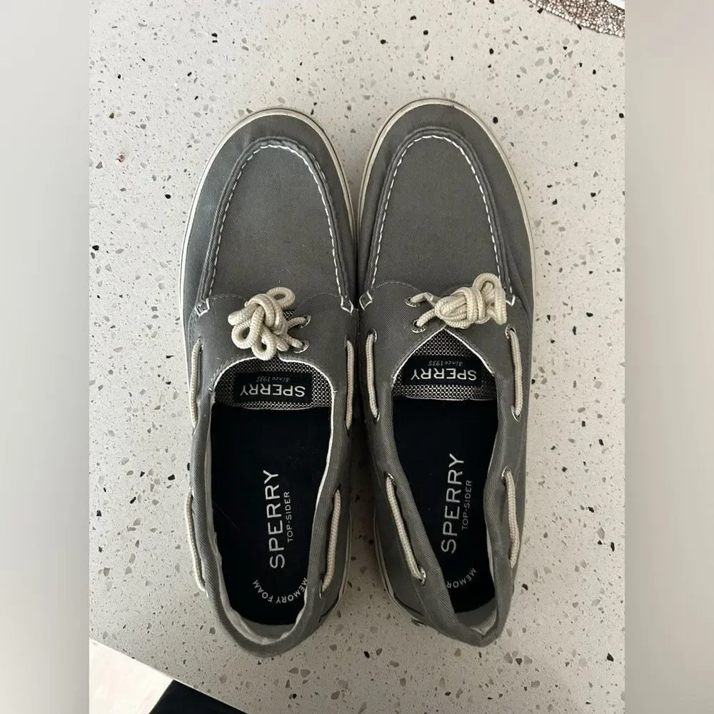 Sperry Men's Charcoal Boat Shoes